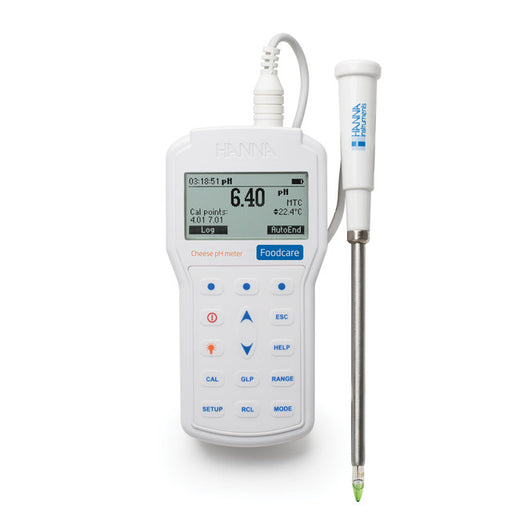 Hanna Instruments HI98165 Professional Portable Cheese pH Meter with FC2423 Electrode Portable Food pH Meter Hanna Instruments