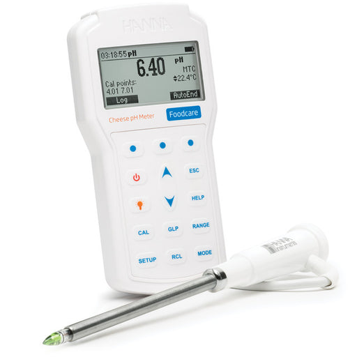 Hanna Instruments HI98165 Professional Portable Cheese pH Meter with FC2423 Electrode Portable Food pH Meter Hanna Instruments