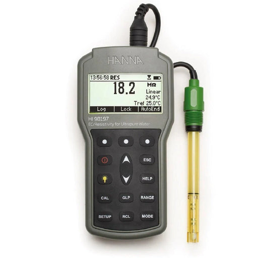 Hanna Instruments HI98197 Ultra Pure Water EC/Resistivity Meter Portable EC/Resistivity Meter Hanna Instruments