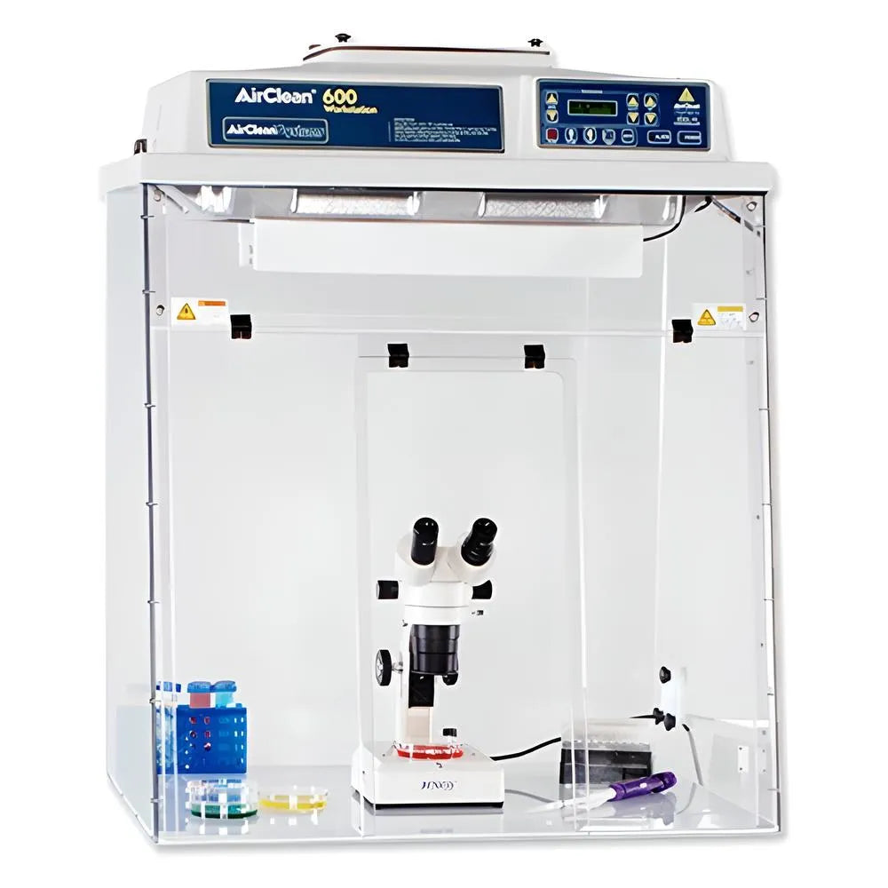Protective Microscope Box Microscope Enclosure for Operator Protection — Blue Tiger Scientific