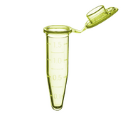 SureSeal S™ Sterile Microcentrifuge Tubes C2000-Y | 1.5mL | Yellow | Sterile | Self-Standing Bag | Stop-Pops™ | 500 pk Microcentrifuge Tubes MTC Bio