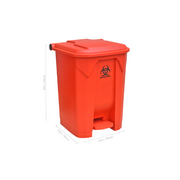 MTC Bio BowTie™ Drawstring Biohazard Bags & Hands-Free Bins A8006B | Biohazard Bin | Hands-free foot pedal | PP | 13 Gal (50L) | 16 × 16 × 24in. (40 × 40 × 60cm W × L × H) | Attached lid | Compatible with: A8001R Bags | 1 ea Biohazard Waste Disposal MTC Bio