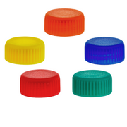 ClearSeal™ Screw Cap Microcentrifuge Tubes C3175-AST | Screw cap for 2.0mL (C3172) | Assorted (Blue Green Orange Red Yellow) | O-ring | Non-sterile | 5 bags of 200 caps | 1000 caps total Microcentrifuge Tubes MTC Bio