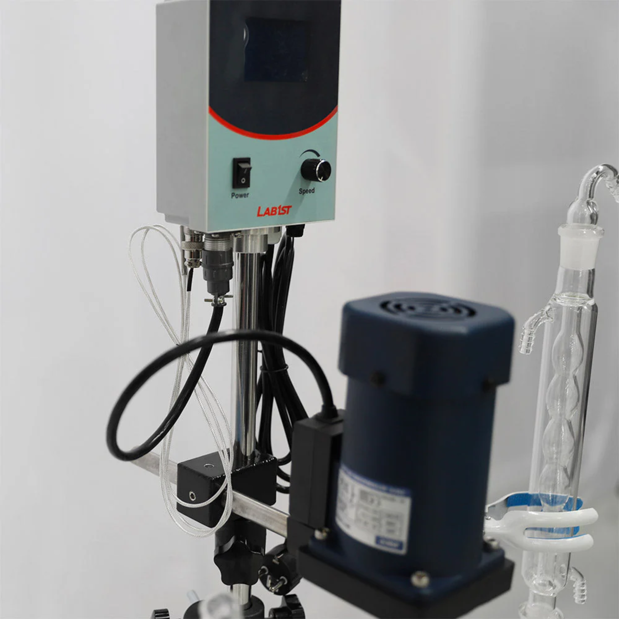 Lab1st 1L Chemical Lab Jacketed Glass Reactor Vessel with Digital Display for Laboratory Reaction - Blue Tiger Scientific