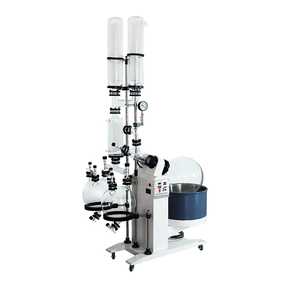 20L Rotary Evaporator with Motor Lift, Dual Condenser and Collection - Blue Tiger Scientific