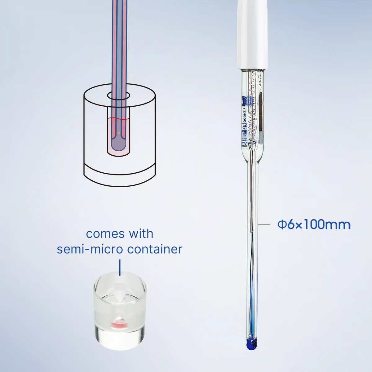 PH60-MS Semi-Micro pH Tester – Lab-Grade Precision for Small Volume & Test Tube Sampling