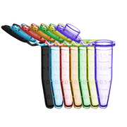 SureSeal S™ Sterile Microcentrifuge Tubes C2000-AST | 1.5mL | Assorted Colors | Sterile | Self-Standing Bag | Stop-Pops™ | 500 pk Microcentrifuge Tubes MTC Bio