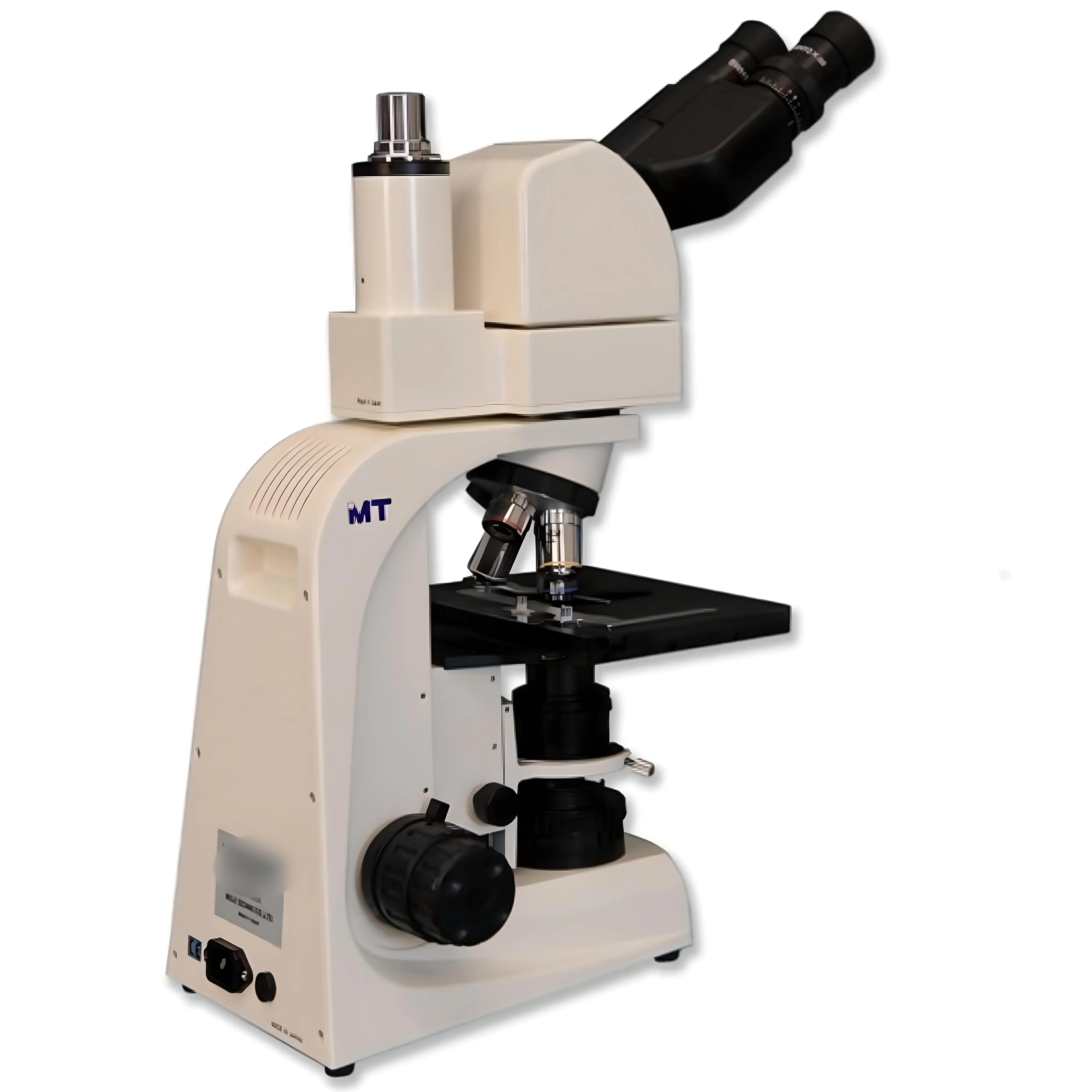 Meiji Techno MT5300EHV-HD - Halogen Ergonomic Trinocular Biological Veterinary Brightfield Compound Microscope with 5MP HDMI/USB 2.0 CMOS Camera - Blue Tiger Scientific