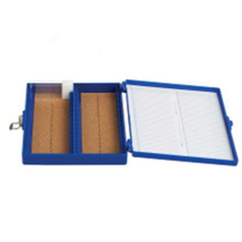 Heathrow Scientific 100-Place Premium Slide Boxes Blue Heathrow Scientific