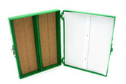 Heathrow Scientific 100-Place Premium Slide Boxes Green Heathrow Scientific