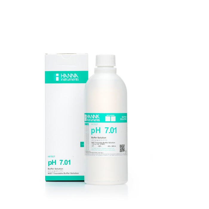 Hanna pH 7.01 Calibration Buffer Solution – HI7007L, HI5007 & HI6007 HI7007L – Standard – 500 mL Bottle Calibration Buffers Hanna Instruments