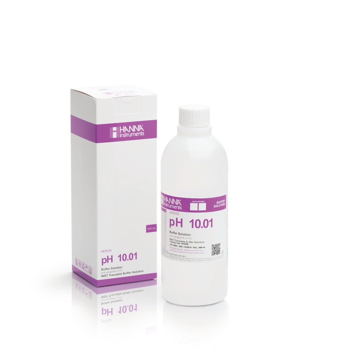 Hanna pH 10.01 Calibration Buffer Solution – HI7010L, HI5010 & HI6010 HI7010L – Standard – 500 mL Bottle Calibration Buffers Hanna Instruments