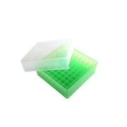 81-WELL MICROTUBE STORAGE BOX Green Heathrow Scientific