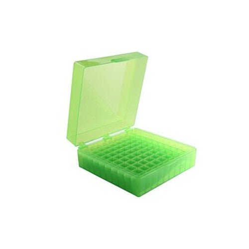 Heathrow Scientific 100-Well Microtube Boxes Green Heathrow Scientific