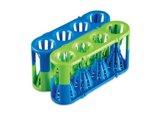 Adapt-a-Rack® – Flexible Multi-Tube Rack for 12–30 mm Tubes Blue Green Multi-tube rack Heathrow Scientific