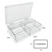 MTC Bio Western Blot Boxes – Clear & Opaque Black, Hinged Lid B1203 | MultiBox™ | 4 Compartments, 32 x 53 x 28mm each | For Various Gels | 6 pk Western Blot Boxes MTC Bio