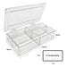 MTC Bio Western Blot Boxes – Clear & Opaque Black, Hinged Lid B1204 | MultiBox™ | 4 Compartments, 38 x 71 x 28mm each | For Half-Mini Protein Gels | 6 pk Western Blot Boxes MTC Bio