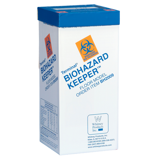 Biohazard Floor Waste Keeper | 63L Lab Disposal (Case of 6) Default Title Biohazard Keeper Heathrow Scientific