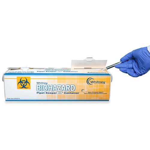 Biohazard Pipet Keepers | Disposable Lab Waste Containers XL-50 Pack Biohazard Pipette Keepers Heathrow Scientific