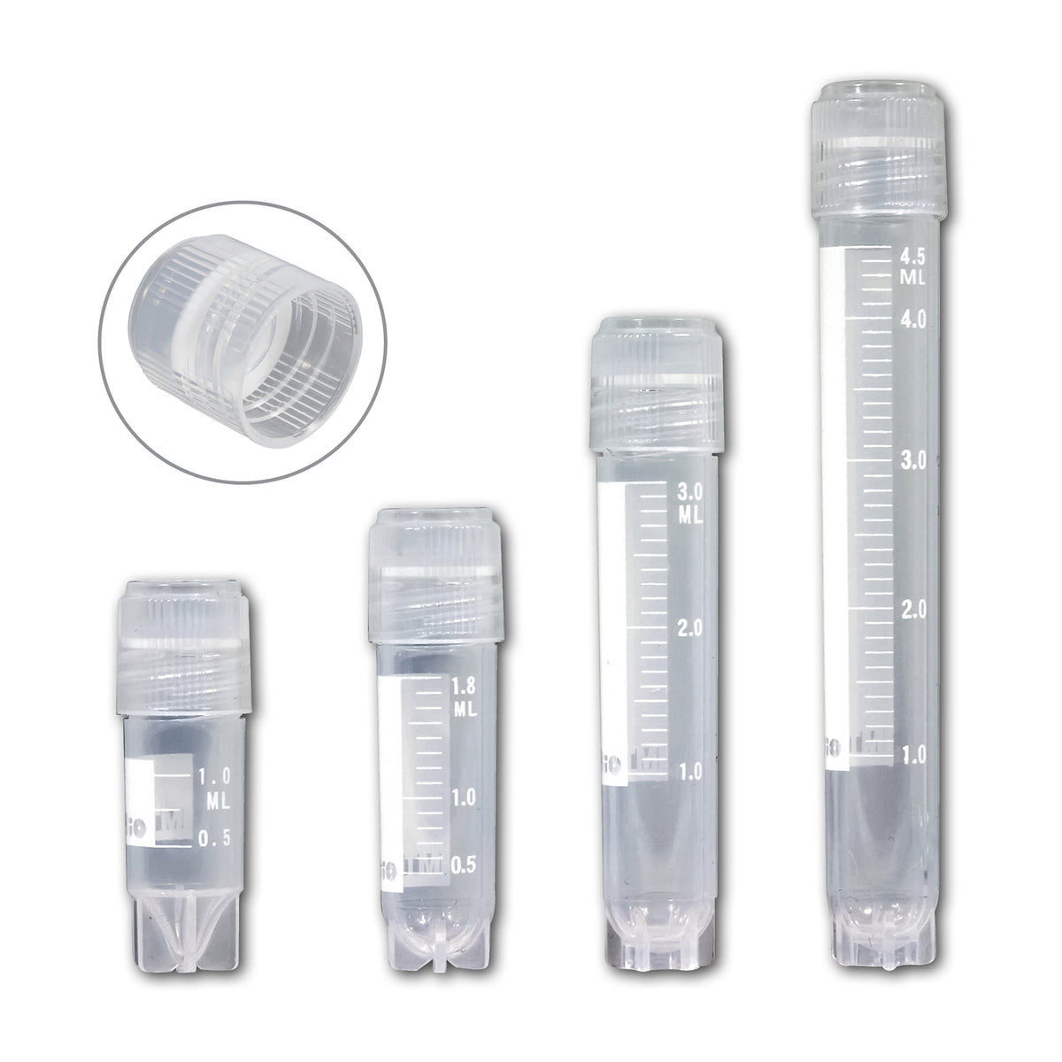 MTC Bio Sterile Cryogenic Vials – 1 to 5 mL, Internal & External Thread Cryogenic Vials MTC Bio