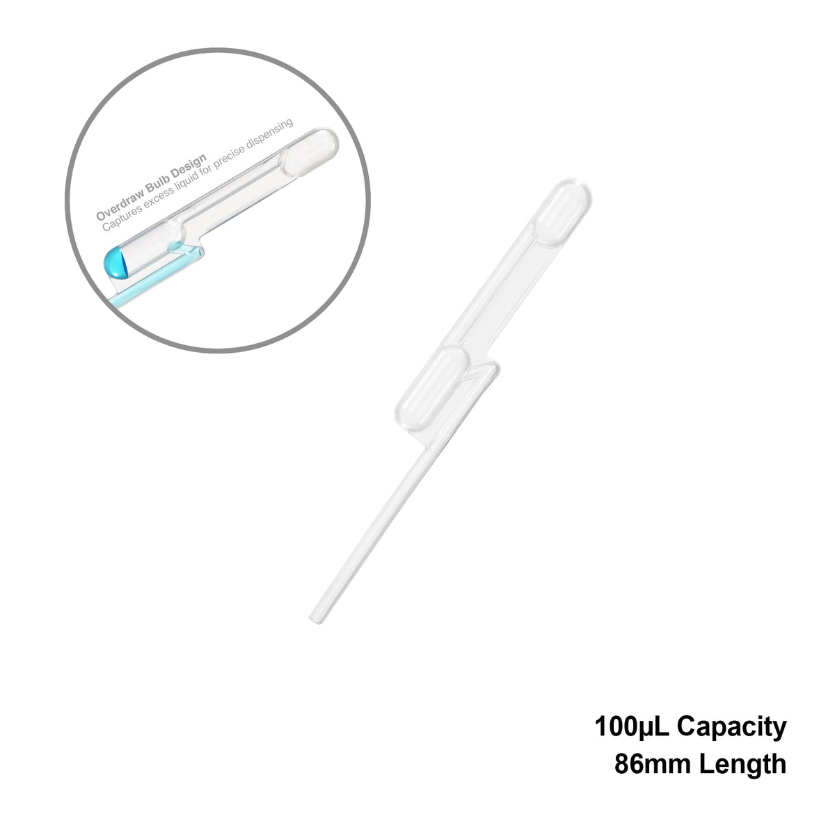 MTC Bio E9500-100 exact volume transfer pipette, 100 µL