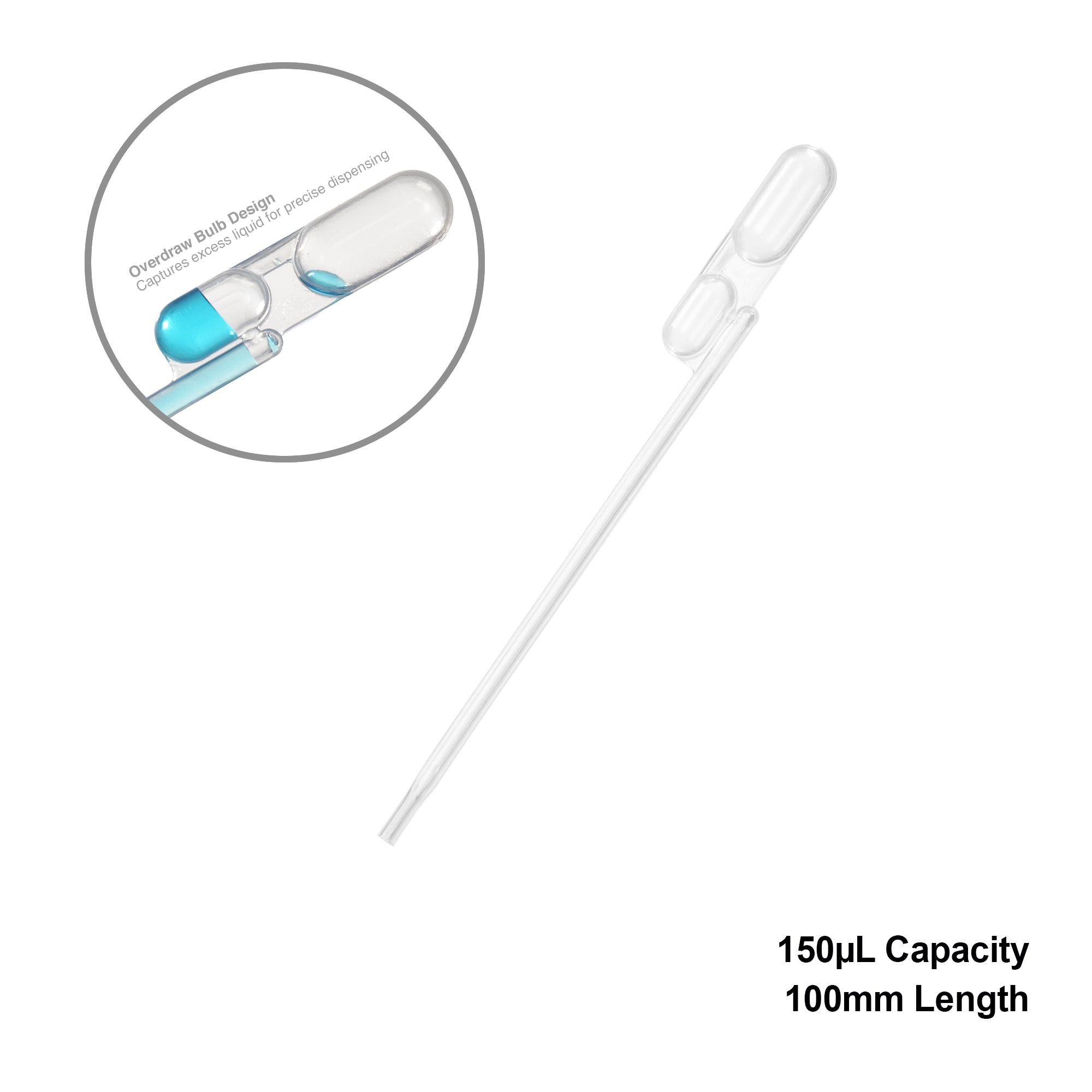 MTC Bio E9500-150 exact volume transfer pipette, 150 µL