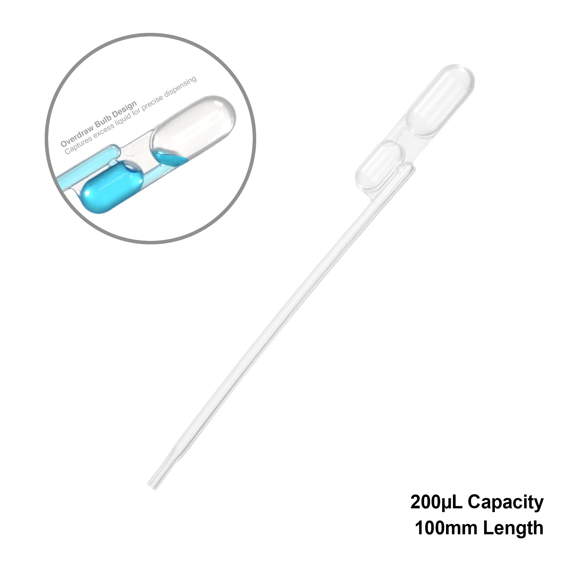 MTC Bio E9500-200 exact volume transfer pipette, 200 µL