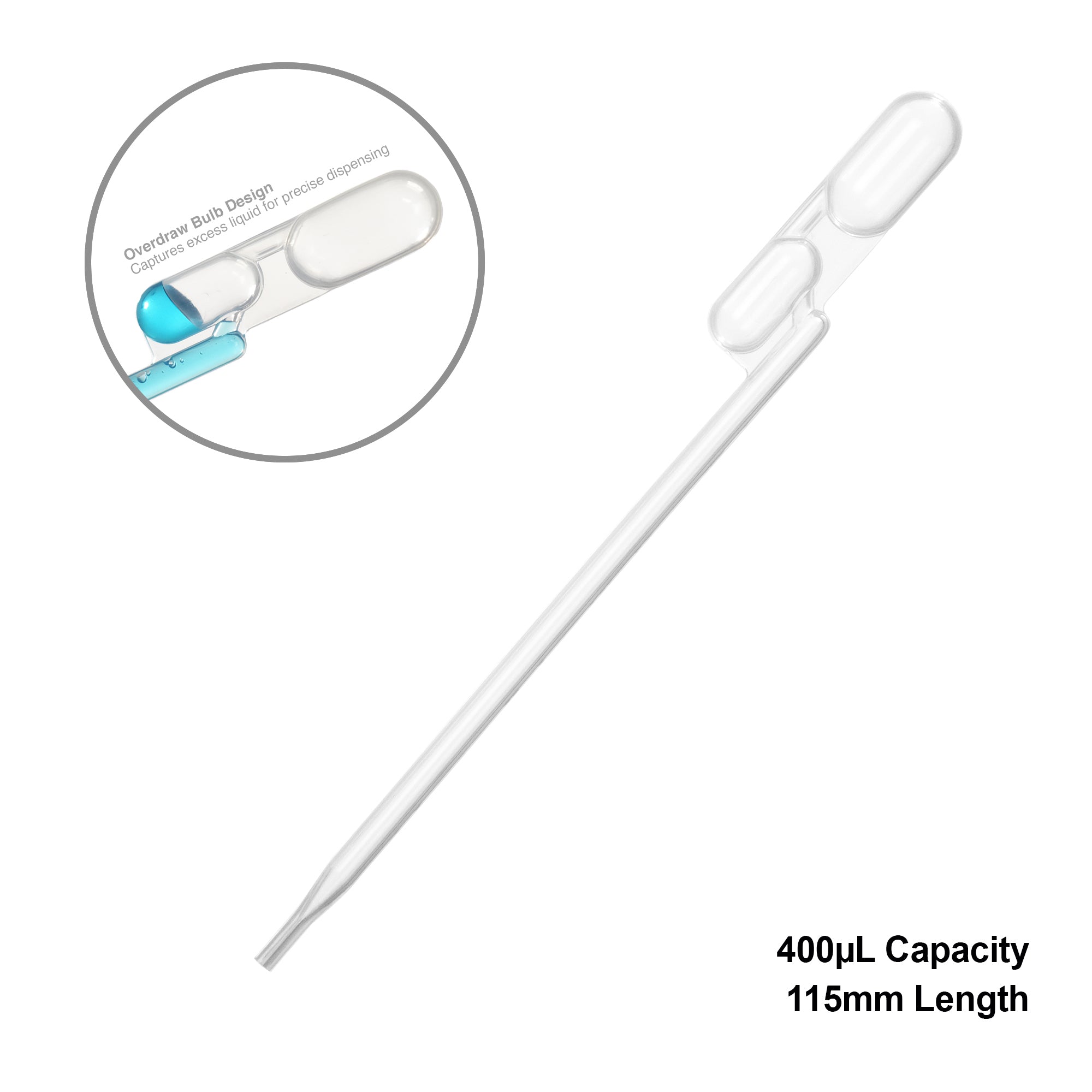 MTC Bio E9500-400 exact volume transfer pipette, 400 µL