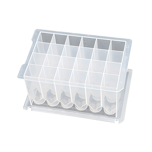 MTC Bio 24- & 48-Well Deep-Well Plates, 3–14 mL – Square, Rectangular & Round, OptiWell™ & ILP 24 Square · 14.2 mL · V-Bottom · 44.0 mm ILP · Non-Sterile Deep-Well Plates MTC Bio
