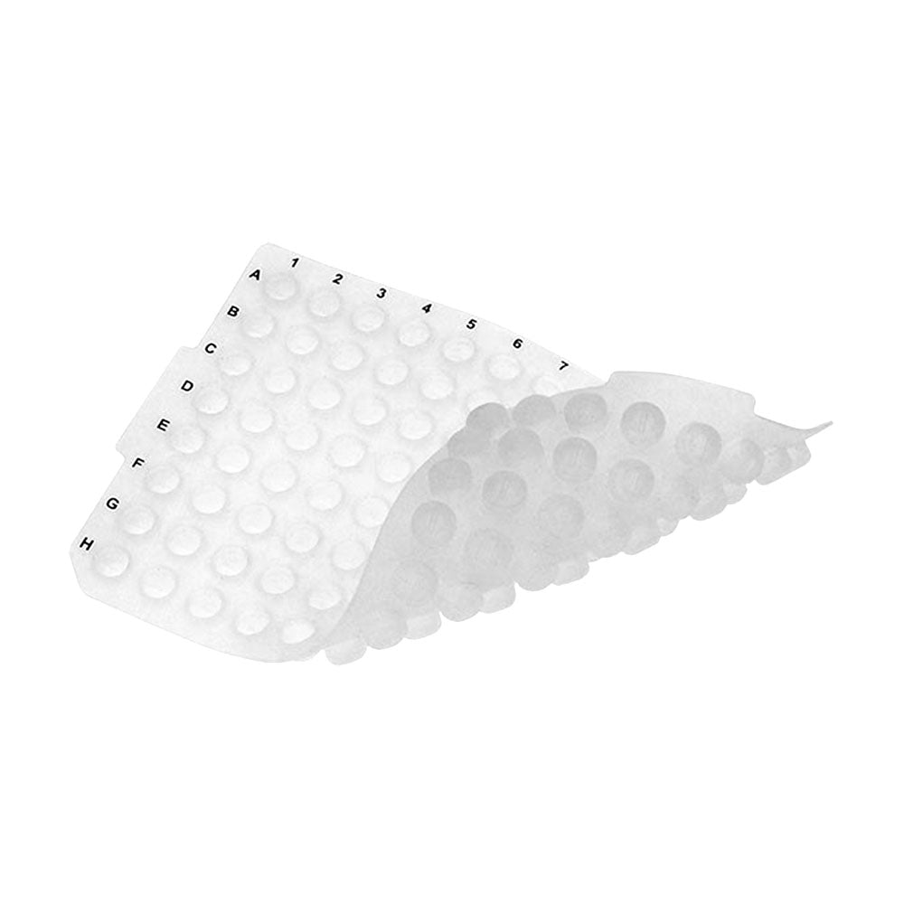MTC Bio Silicone Sealing Mats – 24, 48, 96 & 384-Well, Pre-Slit & PTFE-Coated, OptiWell™ & ILP 96 Round Well · Ø7.0–7.5 mm ILP · Ø7.5 mm · Line (–) Perforation · Printed · 50 cs Sealing Mats MTC Bio