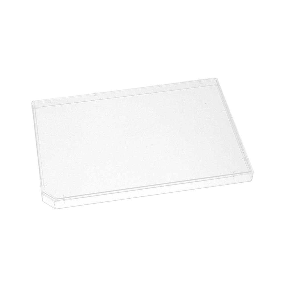 MTC Bio ILP LID-H1-10-N clear polystyrene plate lid with H1 corner notch