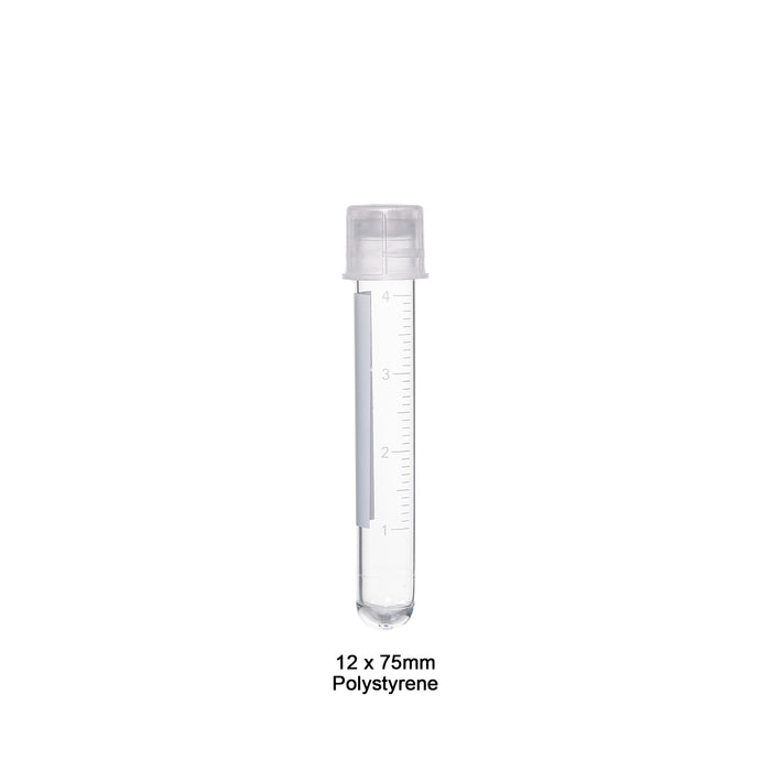 MTC Bio Snap-Cap Culture Tubes – 5 mL & 14 mL, Polystyrene & Polypropylene, Two-Position Caps 5 mL · 12 × 75 mm bag · 1000 cs Culture Tubes MTC Bio