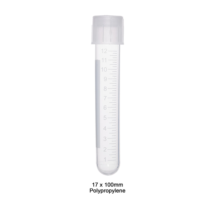 MTC Bio Snap-Cap Culture Tubes – 5 mL & 14 mL, Polystyrene & Polypropylene, Two-Position Caps 14 mL · 17 × 100 mm cs Culture Tubes MTC Bio