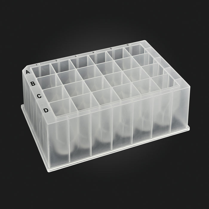 MTC Bio KingFisher™-Compatible Plates & Tip Combs – Deep-Well, Elution & 24-Well, OptiWell™ & ILP Plate · 24 Deep-Well · 10 mL · V-Bottom · 41.9 mm Deep-Well Plates MTC Bio