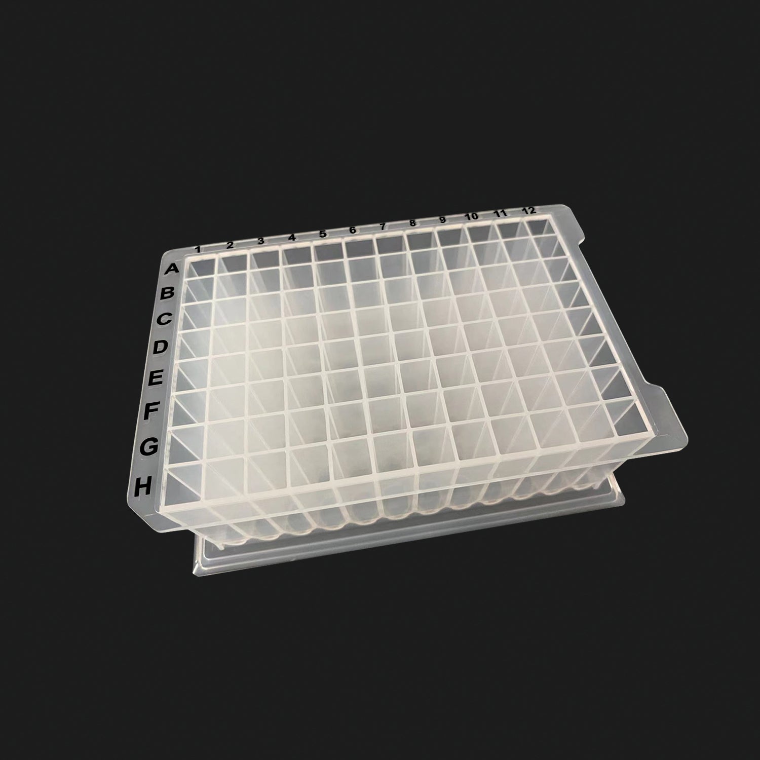 MTC Bio OptiWell D3096-43 96 square well 2.2 mL U-bottom deep-well plate, H-style