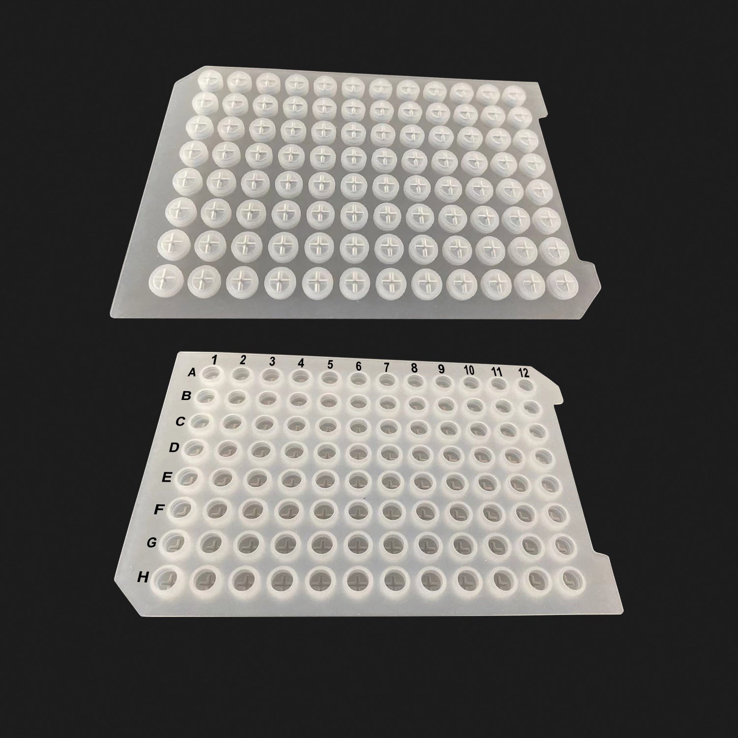 MTC Bio Silicone Sealing Mats – 24, 48, 96 & 384-Well, Pre-Slit & PTFE-Coated, OptiWell™ & ILP 96 Round Well · Ø7.0–7.5 mm pk Sealing Mats MTC Bio