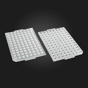 MTC Bio Silicone Sealing Mats – 24, 48, 96 & 384-Well, Pre-Slit & PTFE-Coated, OptiWell™ & ILP 96 Round Well · Ø5.3–5.7 mm (PCR & Shallow) pk Sealing Mats MTC Bio