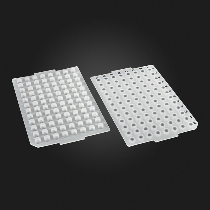 MTC Bio Silicone Sealing Mats – 24, 48, 96 & 384-Well, Pre-Slit & PTFE-Coated, OptiWell™ & ILP 96 Round Well · Ø5.3–5.7 mm (PCR & Shallow) pk Sealing Mats MTC Bio