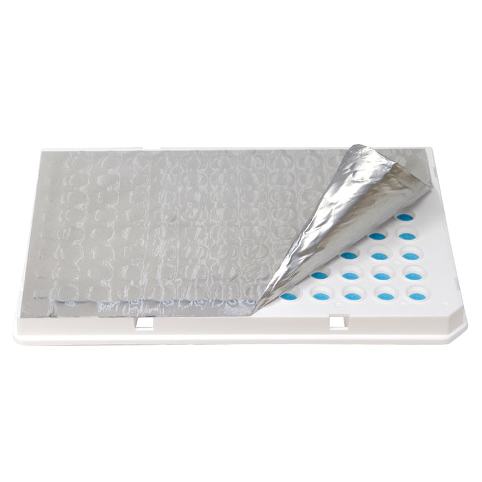 MTC Bio PCR & qPCR Sealing Films and Foils – Optical, Pressure-Activated, Aluminum, Sterile pk (10 bags × 10) Sealing Films MTC Bio