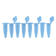 MTC Bio PureAmp™ PCR Tubes & 8-Strips – 0.2 mL, Flat & Domed Caps, 7 Colors P3010-A-B | 8-Strip, 0.2 mL | Attached Flat Caps | Blue | 120 strips pk PCR Tubes MTC Bio