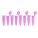 MTC Bio PureAmp™ PCR Tubes & 8-Strips – 0.2 mL, Flat & Domed Caps, 7 Colors P3010-A-P | 8-Strip, 0.2 mL | Attached Flat Caps | Purple | 120 strips pk PCR Tubes MTC Bio