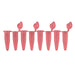 MTC Bio PureAmp™ PCR Tubes & 8-Strips – 0.2 mL, Flat & Domed Caps, 7 Colors P3010-A-R | 8-Strip, 0.2 mL | Attached Flat Caps | Red | 120 strips pk PCR Tubes MTC Bio