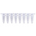 MTC Bio PureAmp™ PCR Tubes & 8-Strips – 0.2 mL, Flat & Domed Caps, 7 Colors P3010-S | 8-Strip, 0.2 mL | Separate Flat Cap Strips | Natural | 120 strips pk PCR Tubes MTC Bio