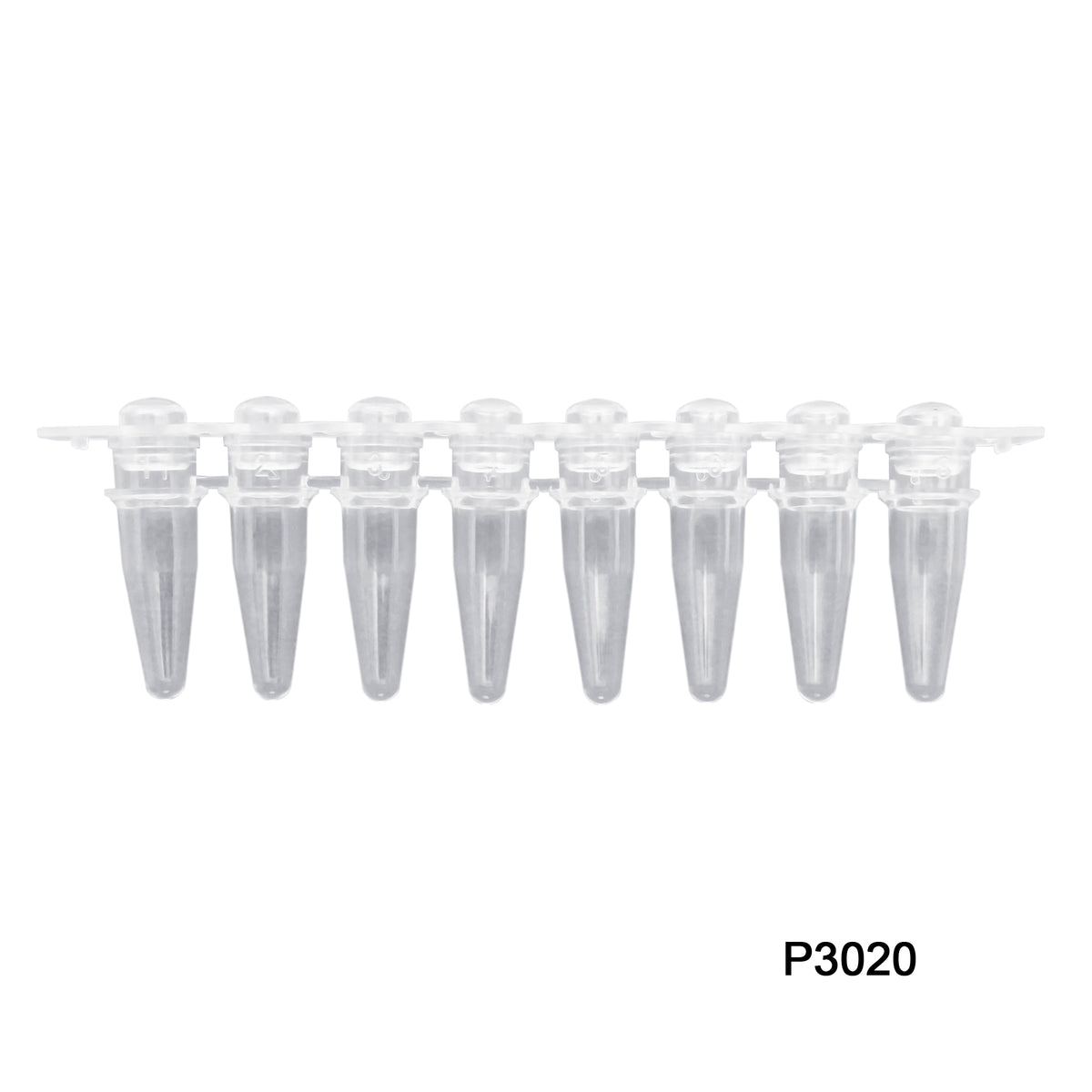MTC Bio PureAmp™ PCR Tubes & 8-Strips – 0.2 mL, Flat & Domed Caps, 7 Colors P3020 | 8-Strip, 0.2 mL | Separate Domed Cap Strips | Natural | 120 strips pk PCR Tubes MTC Bio