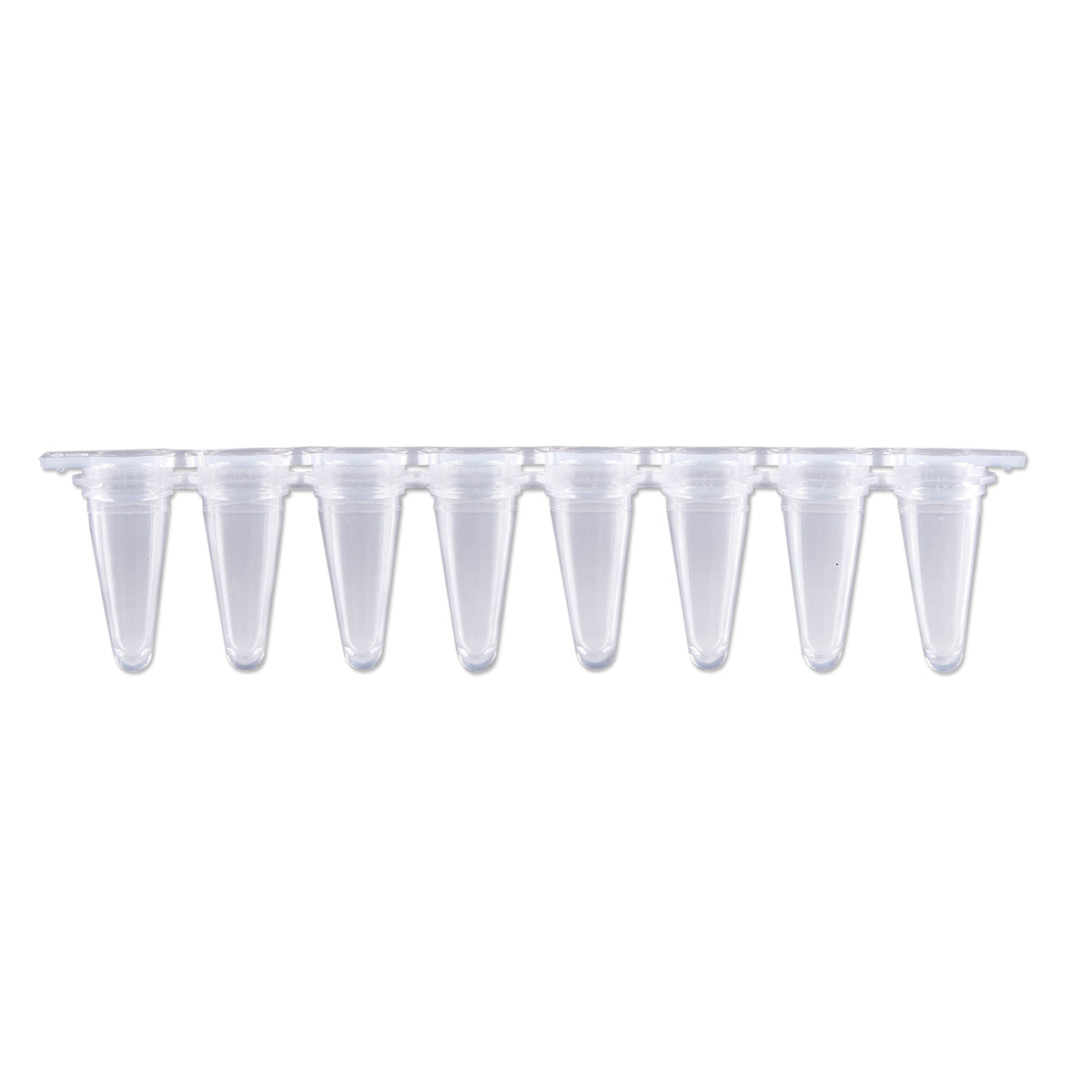 MTC Bio PureAmp P3801-Q 0.1 mL low-profile qPCR 8-strip tubes, clear, with optical cap strips