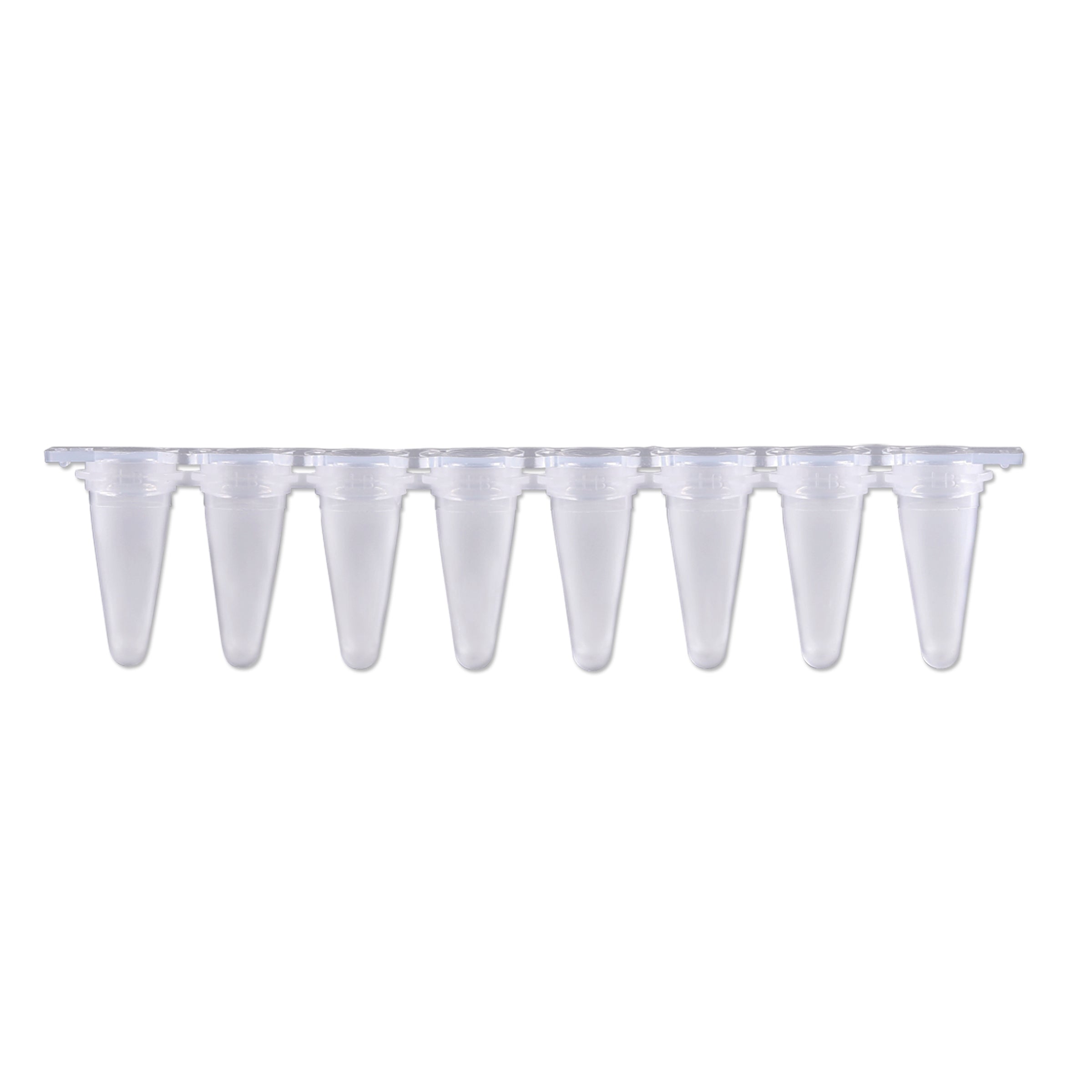 MTC Bio PureAmp P3801-QF 0.1 mL low-profile qPCR 8-strip tubes, frosted, with optical cap strips