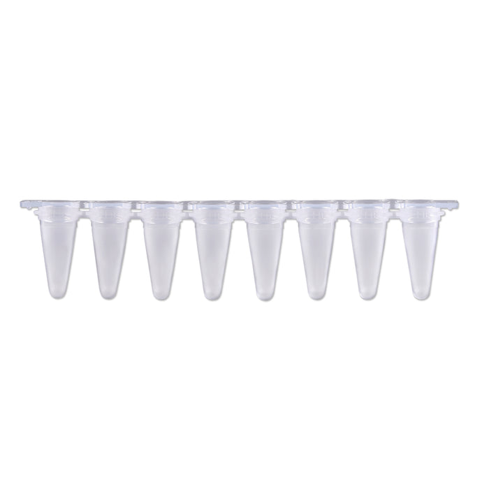 MTC Bio PureAmp P3801-QF 0.1 mL low-profile qPCR 8-strip tubes, frosted, with optical cap strips