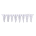 MTC Bio PureAmp P3801-QF 0.1 mL low-profile qPCR 8-strip tubes, frosted, with optical cap strips