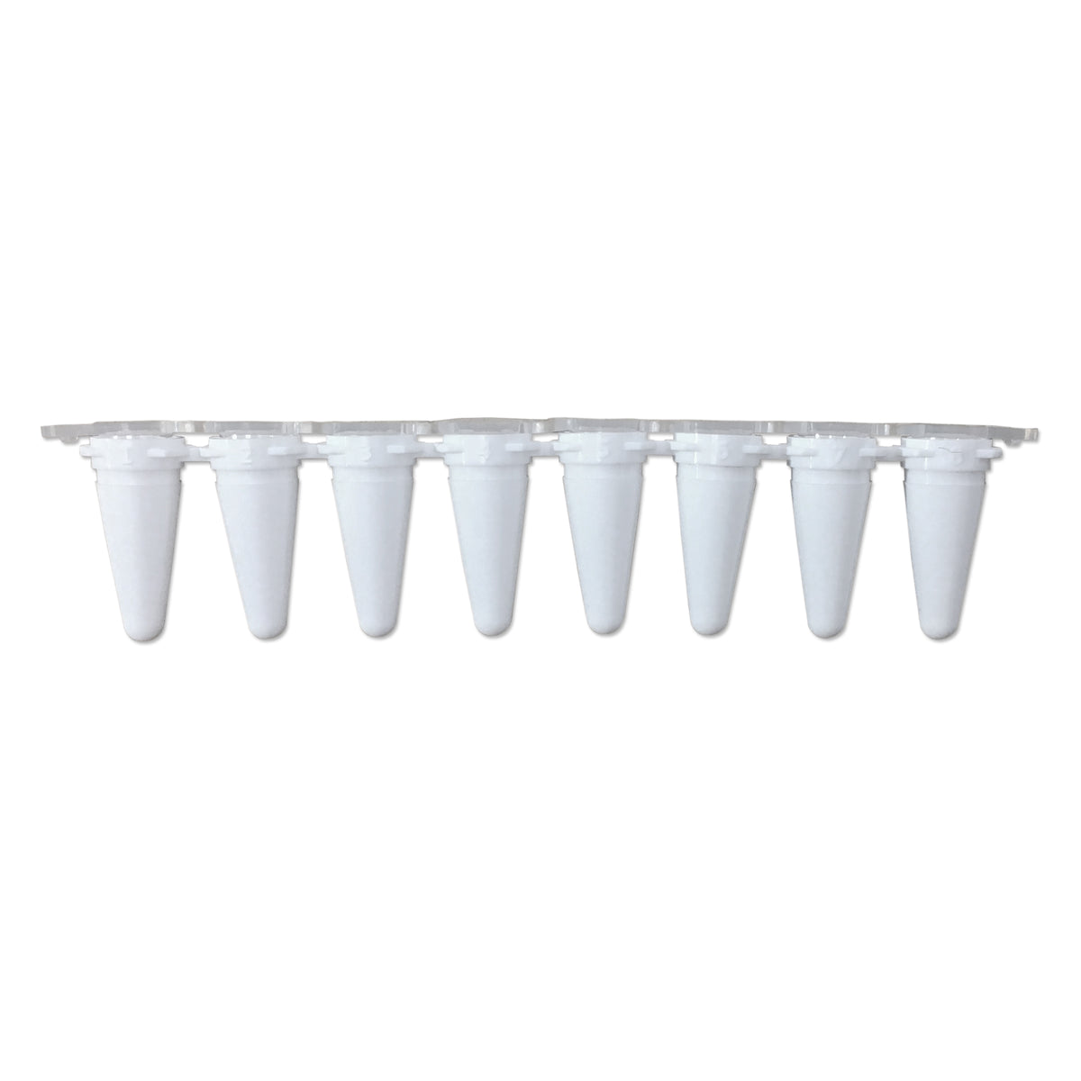 MTC Bio PureAmp P3801-QW 0.1 mL low-profile qPCR 8-strip tubes, white, with optical cap strips