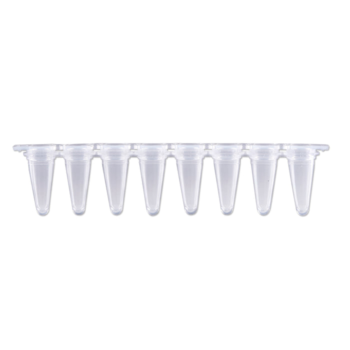MTC Bio PureAmp P3801-Q 0.1 mL low-profile qPCR 8-strip tubes, clear, with optical cap strips